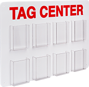 Image of Product. Front orientation. Tag Organizing Stations. Tag Organizing Stations, 8 Compartments.
