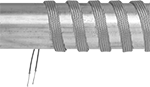 Image of Product. Front orientation. Heating Tape. Ultra-High Temperature Constant-Wattage Heating Tape for Pipes and Tubes, Hardwire.