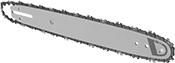 Image of Product. Front orientation. Chain Saw Bar and Chain Kits.