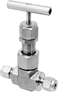 Image of Product. Front orientation. Flow-Adjustment Valves. Precision Flow-Adjustment Valves with Yor-Lok Fittings.