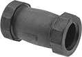 Image of Product. Front orientation. Pipe and Fittings. Low-Pressure Iron and Steel Compression Pipe Fittings, Straight Connectors with Gasket, Compression.