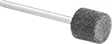 Image of Product. Front orientation. Polishing Bobs. No-Mess Polishing Bobs for Aluminum, Soft Metals, and Nonmetals, Cylinder with Flat Tip—Felt.