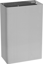 Image of Product. Front orientation. Trash Cans. Wall-Mount Trash Cans, Style B.