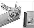 Image of ProductInUse. Latch Shown Mounted. Front orientation. Contains Border. Draw Latches. Gasket-Sealing Padlockable Draw Latches with Safety Catch.