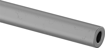 Image of Product. Front orientation. Anodized Architectural 6063 Aluminum Round Tube, 0.115" Wall Thickness, 1/2" OD, 6 Feet Long.