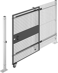 Image of Product. Front orientation. Machine Guards. Quick-Access Machine Guards, Sliding Single Doors.