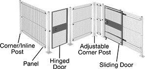 Image of System. Front orientation. Exploded view. Contains Annotated. Machine Guards. Quick-Access Machine Guards.