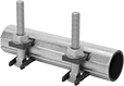 Image of Product. Front orientation. Pipe Repair Clamps. Low-Pressure Pipe Repair Clamps, Full-Coverage Gasket.