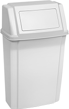Image of Product. Front orientation. Trash Cans. Wall-Mount Trash Cans, Style A.