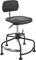 Image of Product. Front orientation. Stools. Swivel Stools with Backrest , Style L.