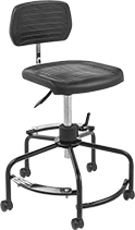 Image of Product. Front orientation. Stools. Swivel Stools with Backrest , Style C.