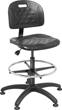 Image of Product. Front orientation. Stools. Swivel Stools with Backrest , Style K.