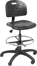 Image of Product. Front orientation. Stools. Swivel Stools with Backrest , Style B.
