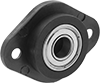 Light Duty Mounted Ball Bearings with Two-Bolt Flange