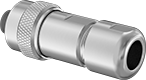 Image of Product. Back. Back orientation. Ecomate Connectors. Vibration-Resistant High-Current Ecomate Connectors, Female Crimp-On Sockets—Internal Housing Lock.