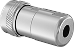 Image of Product. Back. Back orientation. Ecomate Connectors. Vibration-Resistant High-Current Ecomate Connectors, Male Crimp-On Plugs—Internal Housing Lock.