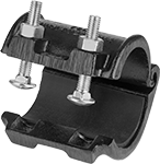 Image of Product. Front orientation. Pipe Repair Clamps. Medium-Pressure Pipe Repair Clamps, Partial-Coverage Gasket.