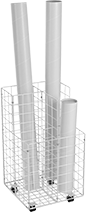 Image of Product. Front orientation. Document Racks. Rolled-Document Racks, Plastic-Coated Steel.