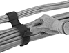 Multiple-Bundle Easy-to-Grab Hook and Loop Cable Ties