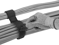 Image of ProductInUse. Front orientation. Hook and Loop Straps. Multiple-Bundle Easy-Adjust Hook and Loop Straps.