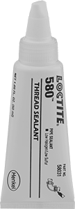 Image of Product. Front orientation. Thread Sealant, Medium Lock Strength, Loctite® 580, 1.7 FL. oz Tube.