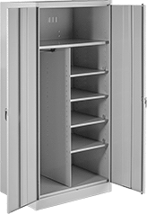 Image of Product. Front orientation. Cabinets. Wardrobe Cabinets with Shelves, Stationary.