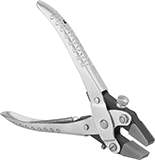 Image of Product. With Jaw Adjustment Knob and Nylon Jaw Covers. Front orientation. Parallel-Jaw Pliers. Nonmarring Parallel-Jaw Pliers, Parallel-Jaw Pliers with Knob Jaw Adjustment, Nylon Jaw Pad.