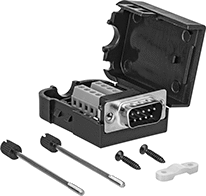 Image of Product. Front orientation. D-Sub Connectors. D-Sub Connectors, Straight, Terminal-Block Wire Connection.