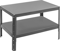 Image of Product. Front orientation. Tables. Low-Profile Adjustable-Height Steel Tables.