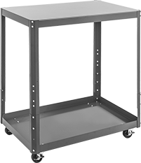 Image of Product. Front orientation. Tables. Adjustable-Height Steel Tables, Rolling.