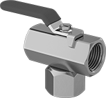 Image of Product. Female x Female x Female. Front orientation. Diverting Valves. Compact Threaded Diverting Valves , Brass Body, NPT Thread, Side Connection, Female.