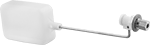 Image of Product. With Brass Float Rod. Front orientation. Float Valves. Polypropylene Float Valves, Brass Float Rod.