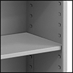 Image of Product. Front orientation. ZoomedIn view. Contains Border. Shelving. Bookcases.
