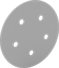 Hook and Loop Vacuum Sanding Discs for Soft Metals, Plastic, and Rubber