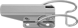 Image of Product. Front orientation. Draw Latches. Strikeless Draw Latches, Style K.