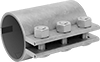 Low-Pressure Galvanized Iron and Steel Clamp-On Pipe Fittings