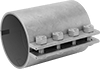 Low-Pressure Galvanized Iron and Steel Clamp-On Pipe Fittings