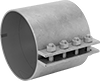 Low-Pressure Galvanized Iron and Steel Clamp-On Pipe Fittings
