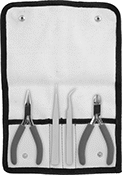 Image of Product. Front orientation. Pliers Sets. Pliers and Tweezers Sets, Plastic Pouch.