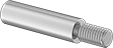 Image of Product. Front orientation. Made-to-Order Pins. Made-to-Order Pins, Plain × Threaded.