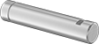 Image of Product. Front orientation. Made-to-Order Pins. Made-to-Order Pins, Retaining Ring Groove × Set Screw Flat.