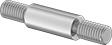 Image of Product. Front orientation. Made-to-Order Pins. Made-to-Order Pins, Threaded × Threaded.