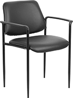 Image of Product. Style A. Front orientation. Chairs. Stackable Chairs, With Armrest, Style A.