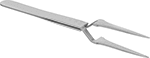 Image of Product. Front orientation. Tweezers. High-Precision Squeeze-to-Open Tweezers, Standard Round Tips.