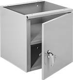 Image of Product. Front orientation. Workbench Cabinets. 1 Door.