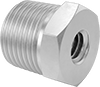 Inch-to-NPT Male-Female Hex Thread Adapters with Through Hole