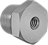 Inch-to-NPT Male-Female Hex Thread Adapters with Through Hole