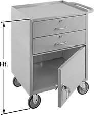 Image of Product. Front orientation. Contains Annotated. Workbenches. Narrow-Width Cabinet Workbenches, Style A.