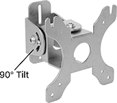 Image of Product. Style C. Front orientation. Contains Annotated. Monitor Mounts. Wall Monitor Mounts, Adjustable Angle, Screw-On Base, Style C.