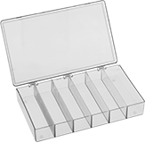 Image of Product. Front orientation. Organizer Boxes. Compartmented Organizer Boxes, Style F.